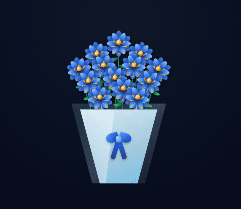 Flores Azules